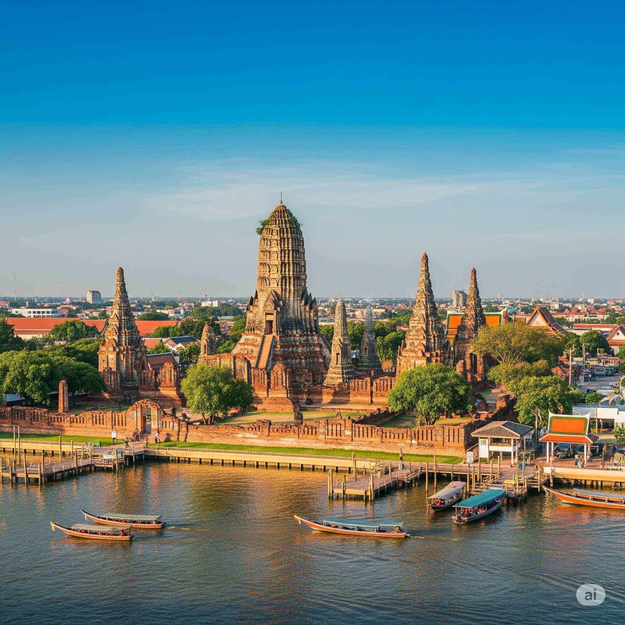 Ayutthaya ancient temple ruins - Bangkok to Ayutthaya day trip